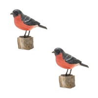 Bird on Stump Set of 2