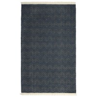 Miller Handwoven Indoor Outdoor Area Rug  Navy 8X10