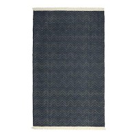 Miller Handwoven Indoor Outdoor Area Rug  Navy 8X10