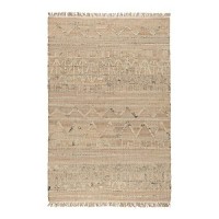 Megan Natural Jute Handwoven Area Rug Natural 5x8