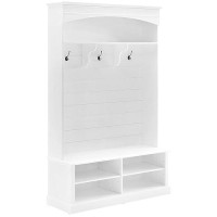 Crosley Furniture Bartlett Hall Tree, White