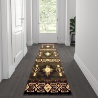 Mohave Collection 2 x 7 Sage Traditional Southwestern Style Area Rug Olefin Fibers with Jute Backing