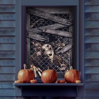 Fun Little Toys Halloween Zombie Screen Window Door Cover Party Decors