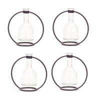 Hanging Vase In Circle Stand Set Of 4