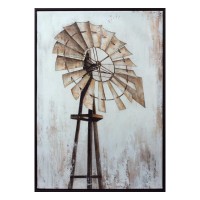 Framed Windmill Print Canvas