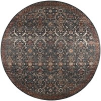 Jericho JC1 Charcoal 4 x 4 Round Rug