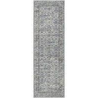 Jericho JC7 Pewter 26 x 12 Runner Rug