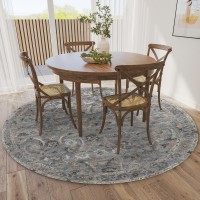 Jericho JC4 Silver 8 x 8 Round Rug