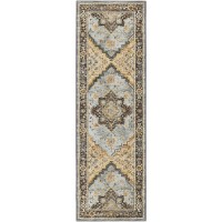 Jericho JC2 Pewter 26 x 12 Runner Rug