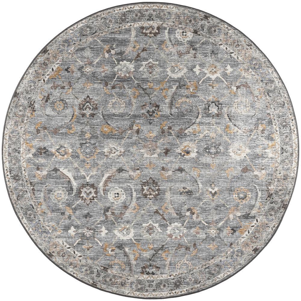 Jericho JC4 Silver 4 x 4 Round Rug