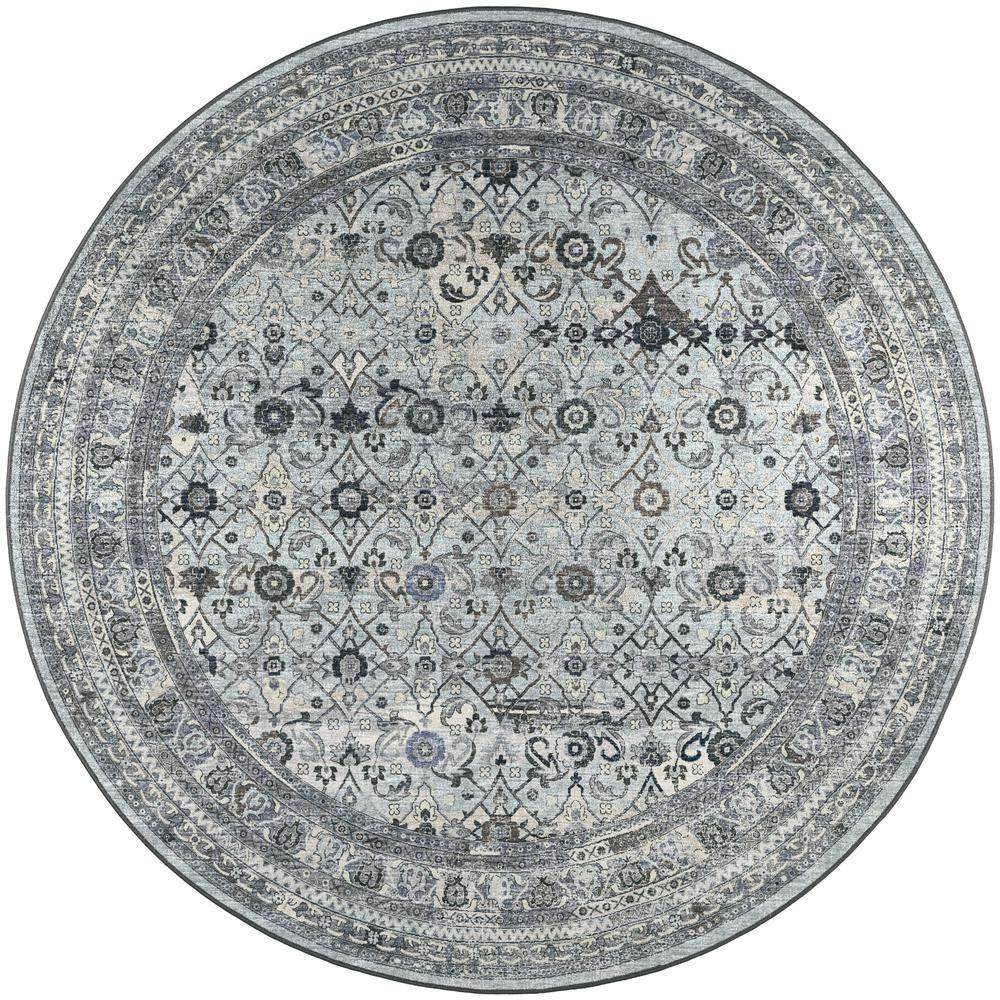 Jericho JC7 Pewter 10 x 10 Round Rug