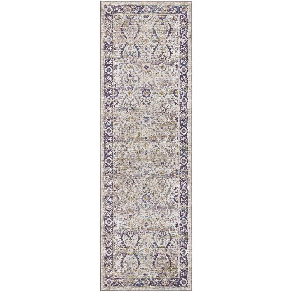 Jericho JC1 Oyster 26 x 8 Runner Rug