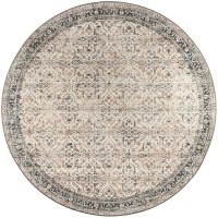 Jericho JC10 Taupe 4 x 4 Round Rug