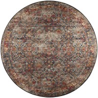 Jericho JC3 Charcoal 6 x 6 Round Rug