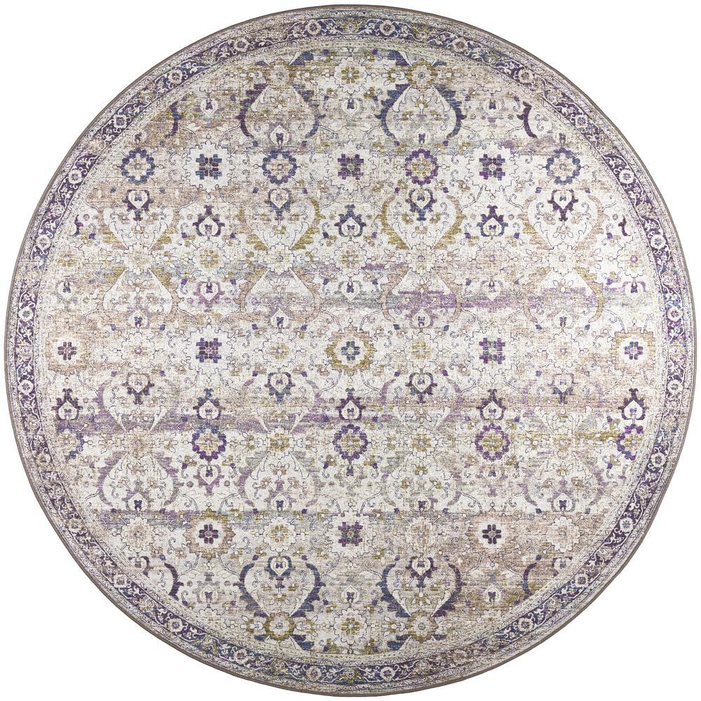 Jericho JC1 Oyster 6 x 6 Round Rug