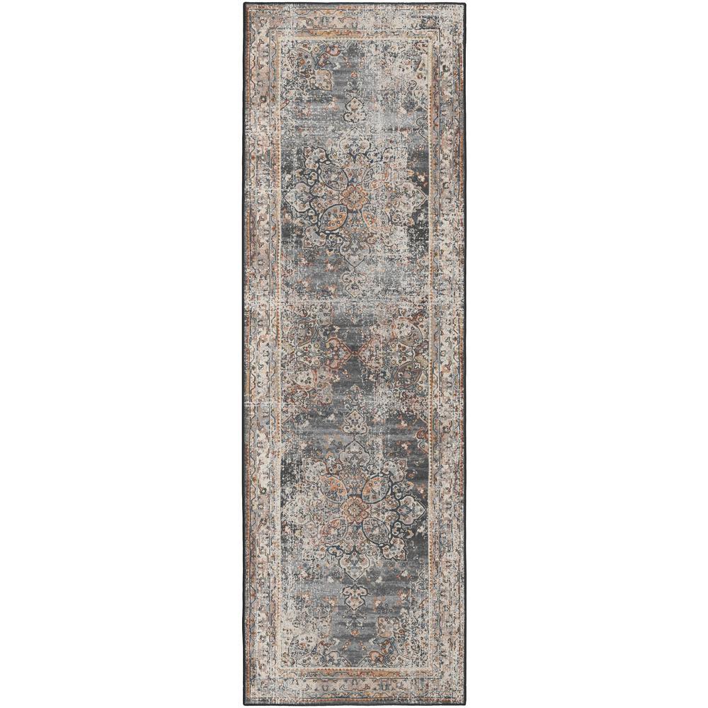 Jericho JC6 Charcoal 26 x 12 Runner Rug