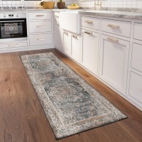 Jericho JC6 Charcoal 26 x 12 Runner Rug