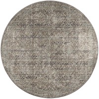 Jericho JC10 Mushroom 8 x 8 Round Rug