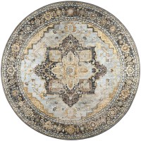 Jericho JC2 Pewter 8 x 8 Round Rug