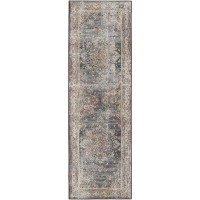 Jericho JC6 Charcoal 26 x 10 Runner Rug