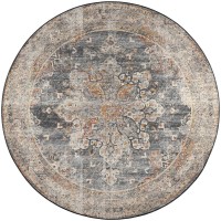 Jericho JC6 Charcoal 6 x 6 Round Rug