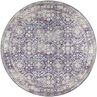 Jericho JC3 Violet 4 x 4 Round Rug