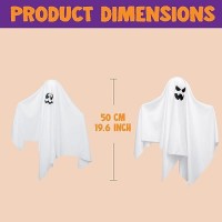 Joyin 7 Pcs Halloween Ghost Decorations Outdoor 196 Hanging White Ghost Decor Spooky Flying Ghost For Halloween Tree Front