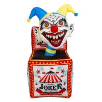 Wbhome 5 Ft Halloween Inflatable Circus Clown Box Outdoor Decorations  Blow Up Yard Decor With Built-In Led Light For Lawn Home Party Indoor Outdoor