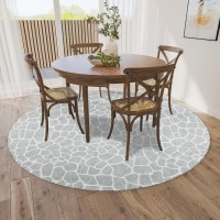 IndoorOutdoor Mali ML4 Flannel Washable 6 x 6 Round Rug