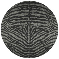 IndoorOutdoor Mali ML1 Midnight Washable 4 x 4 Round Rug