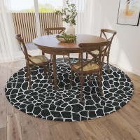 IndoorOutdoor Mali ML4 Midnight Washable 6 x 6 Round Rug