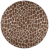 IndoorOutdoor Mali ML4 Chocolate Washable 8 x 8 Round Rug