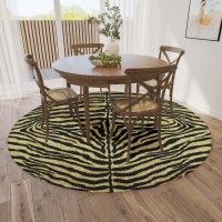 IndoorOutdoor Mali ML1 Gold Washable 8 x 8 Round Rug