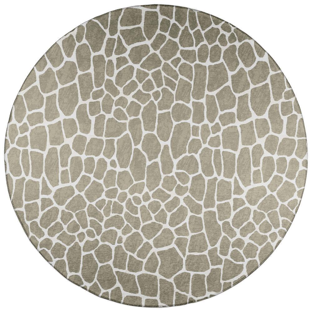 IndoorOutdoor Mali ML4 Stone Washable 10 x 10 Round Rug