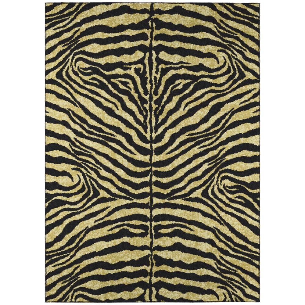 IndoorOutdoor Mali ML1 Gold Washable 8 x 10 Rug