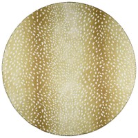 IndoorOutdoor Mali ML3 Gold Washable 6 x 6 Round Rug