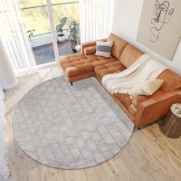 IndoorOutdoor Stetson SS4 Linen Washable 6 x 6 Round Rug