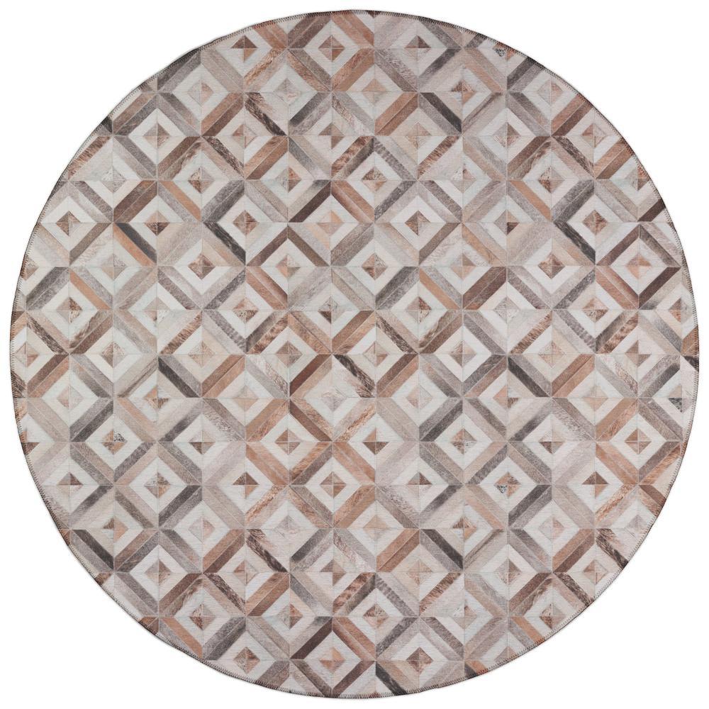 IndoorOutdoor Stetson SS7 Flannel Washable 6 x 6 Round Rug