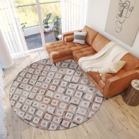 IndoorOutdoor Stetson SS7 Flannel Washable 6 x 6 Round Rug