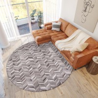 IndoorOutdoor Stetson SS11 Flannel Washable 4 x 4 Round Rug