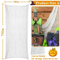 Zeedix 6 Pack Halloween Creepy Cloth 30 X 75 Inches Halloween Decoration Spooky Scary Gauze Cloth White Cheesecloth For Hallowee