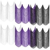 Zeedix 6 Pack Halloween Creepy Cloth 30 X 75 Inch Polyester Fabric Halloween Decoration Spooky Scary Gauze Cloth Creepy Cheesecl