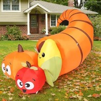 Comin Thanksgiving Inflatables 56Ft Long Fruit Combo With Builtin Leds Blow Up Yard Decoration For Holiday Party Indoor Outdoo