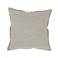 Kosas Home Cheyenne 100 Leather 22 Throw Pillow in Taupe