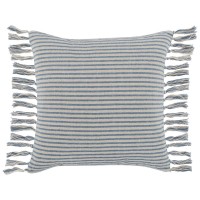 Benny 20 Square Throw Pillow Blue Natural