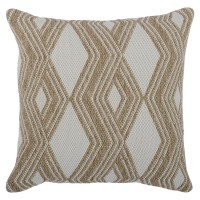 Nixie 22 Outdoor Throw Pillow in Beige by Kosas Home