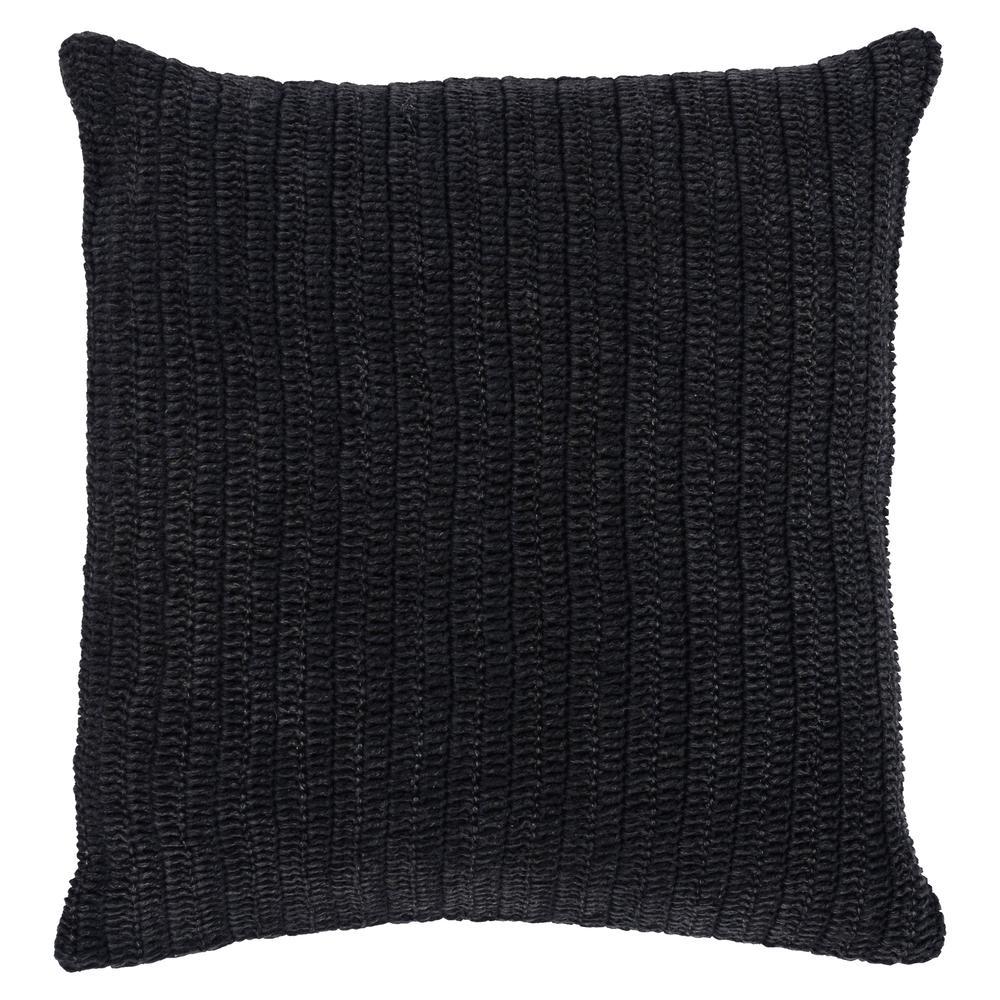 Kosas Home Marcie Knitted 22 Throw Pillow Black