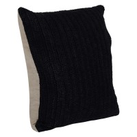 Kosas Home Marcie Knitted 22 Throw Pillow Black