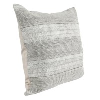 Scarlet 100 Cotton 20 Throw Pillow in Gray by Kosas Home