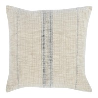 Tia 22 Square Throw Pillow Natural Black